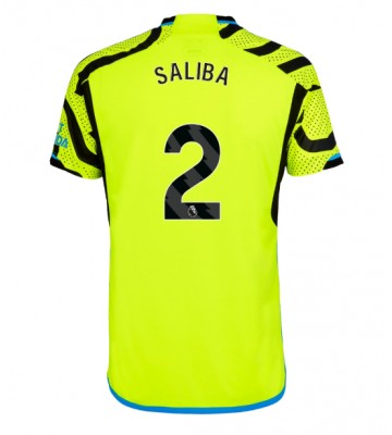 Arsenal William Saliba #2 Udebanetrøje 2023-24 Kort ærmer